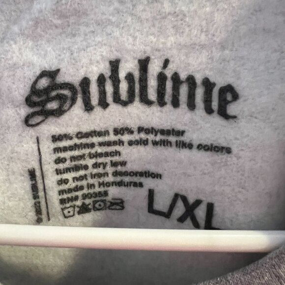 NWT Urban Outfitters Oversized Crew Neck Sweatshirt Sublime Sz L/XL - Picture 2 of 4